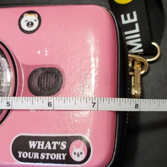 **Sale** Pink camera crossbody bag - Picture 3 of 8